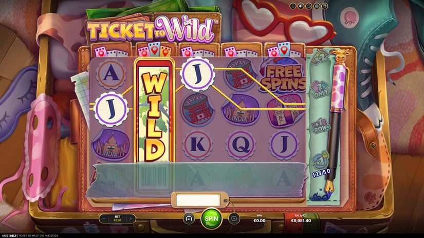 Ticket To Wild slot screen 4