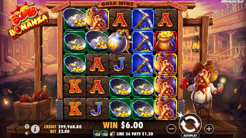 Bomb Bonanza slot screen 2