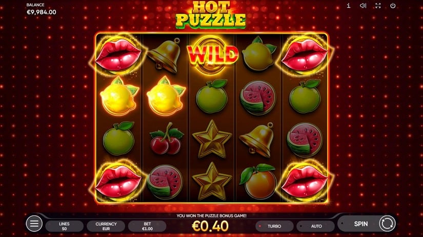 Hot Puzzle slot screen 5