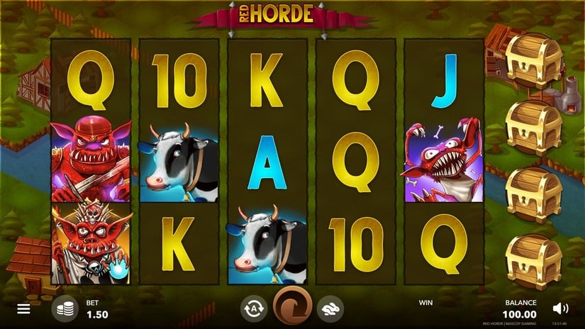 Red Hord slot screen 1