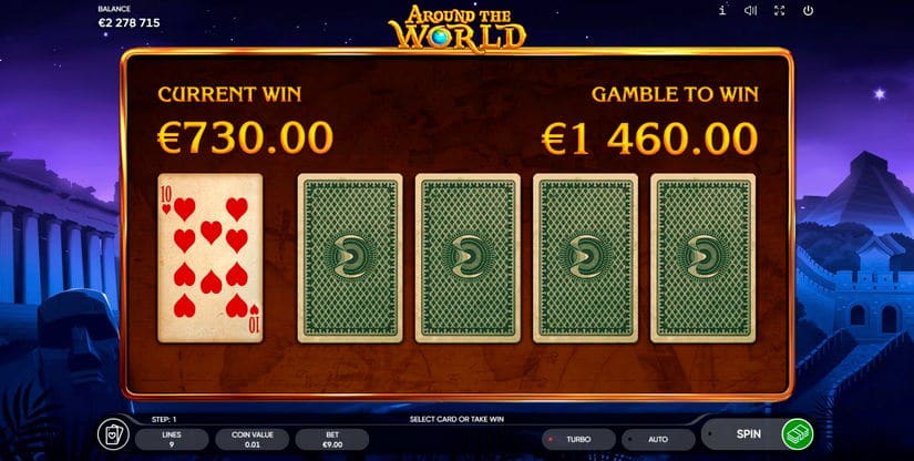 Around the World slot screen 5