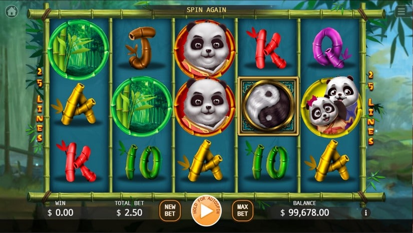 Panda Family slot screen 1