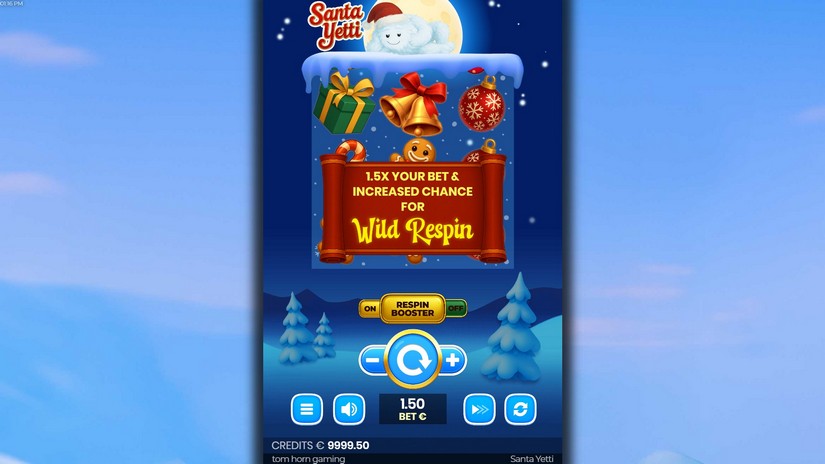 Santa Yetti slot screen 3