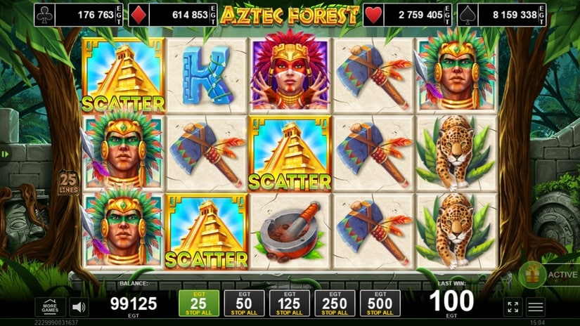 Aztec Forest slot screen 2