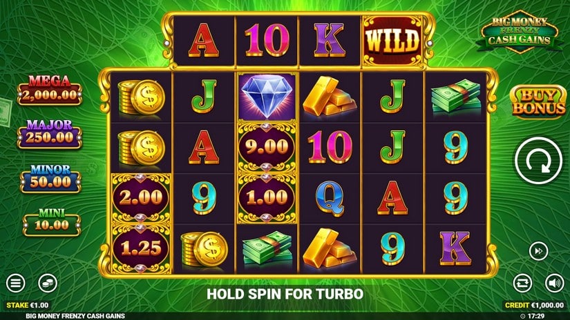 Big Money Frenzy Cash Gains slot screen 1