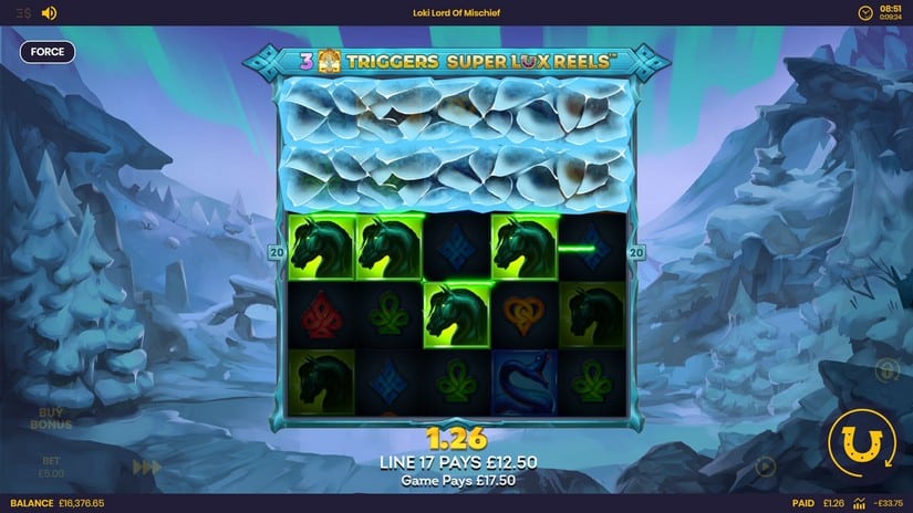 Loki Lord of Mischief slot screen 2