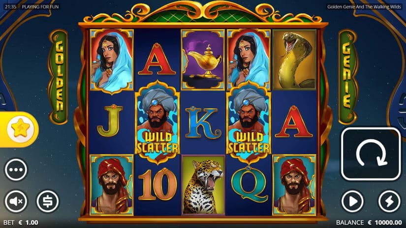 Golden Genie slot screen 1