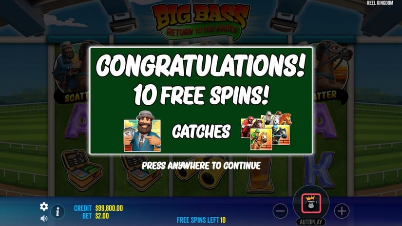 Big Bass Return to the Races slot screen 4