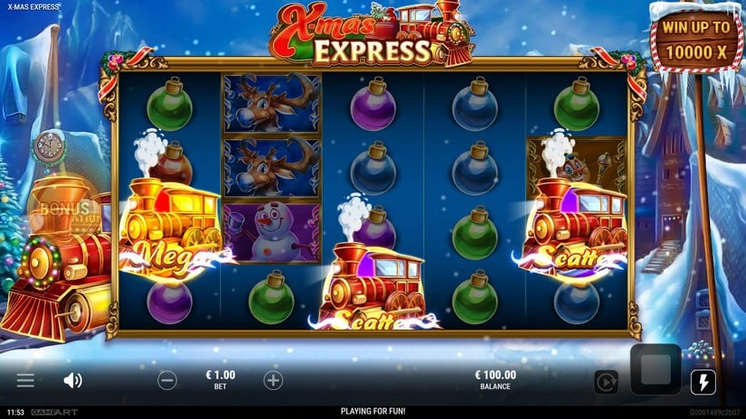 X-mas Express slot screen 2