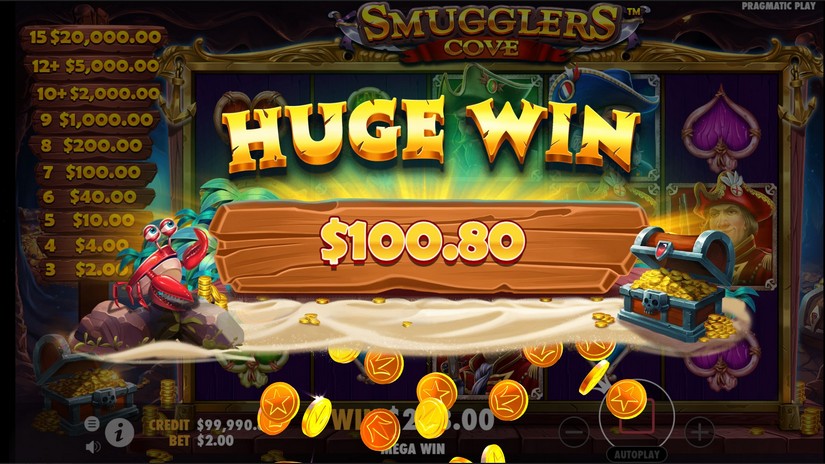 Smugglers Cove slot screen 5
