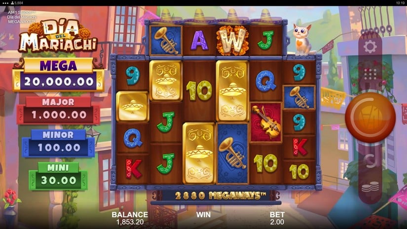 Dia del Mariachi Megaways slot screen 3