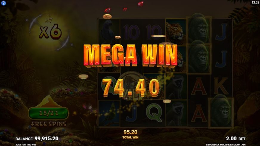 Silverback Multiplier Mountain slot screen 5