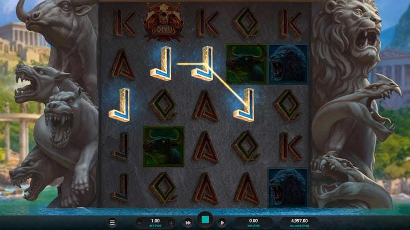 Hercules Unleashed Dream Drop slot screen 2