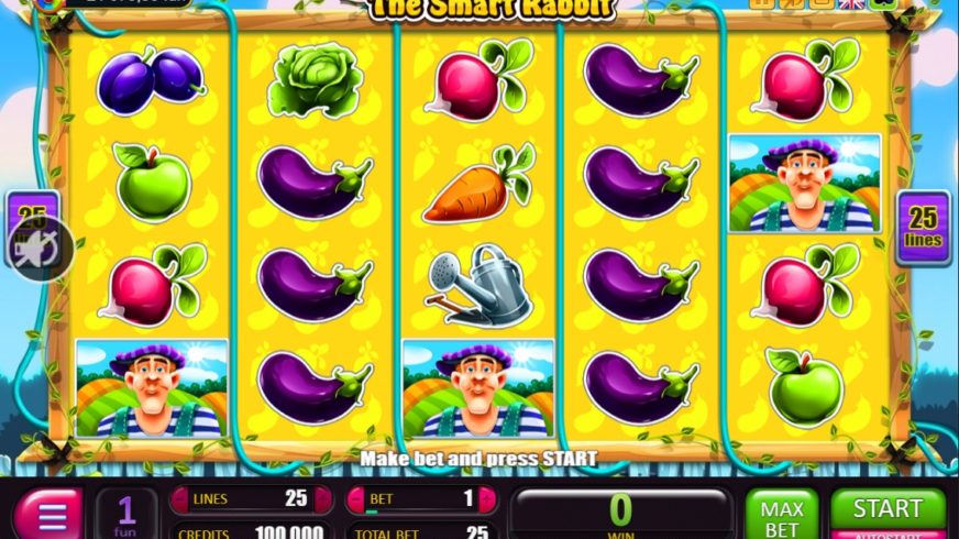 The Smart Rabbit slot screen 1