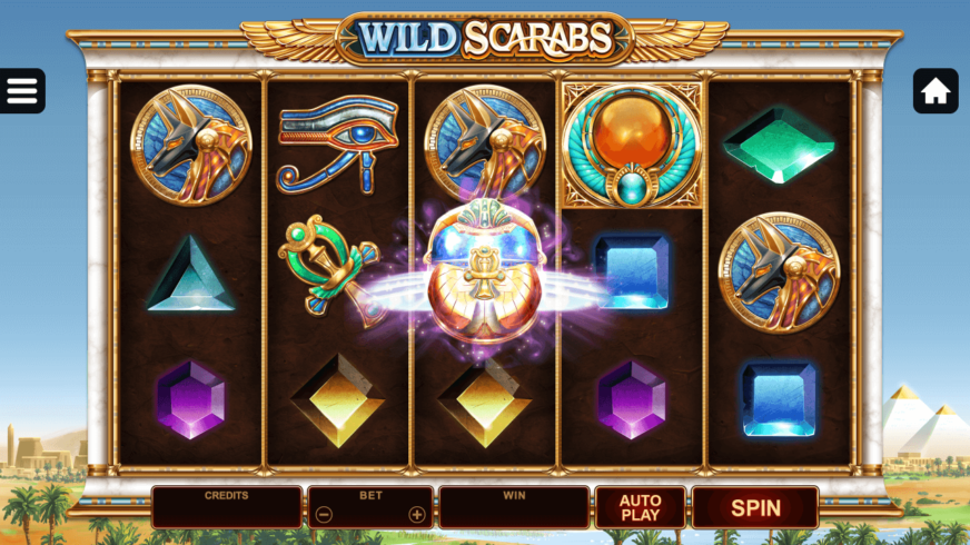 Wild Scarabs slot screen 4