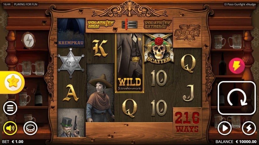 El Paso Gunfight xNudge slot screen 1