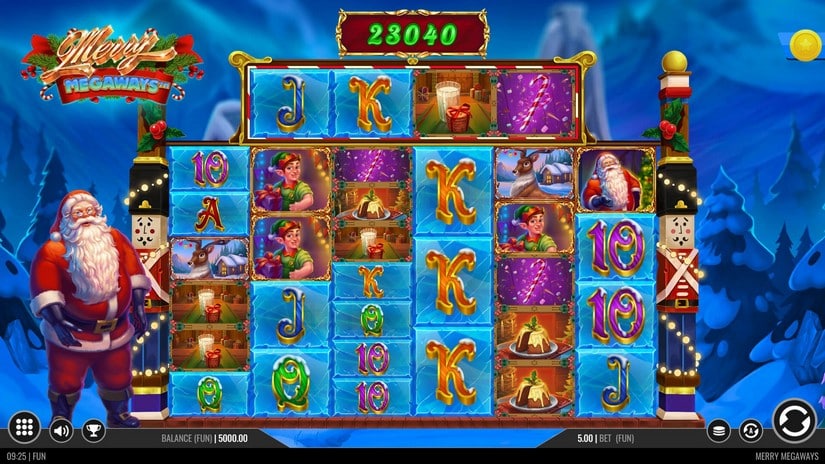 Merry Megaways slot screen 1