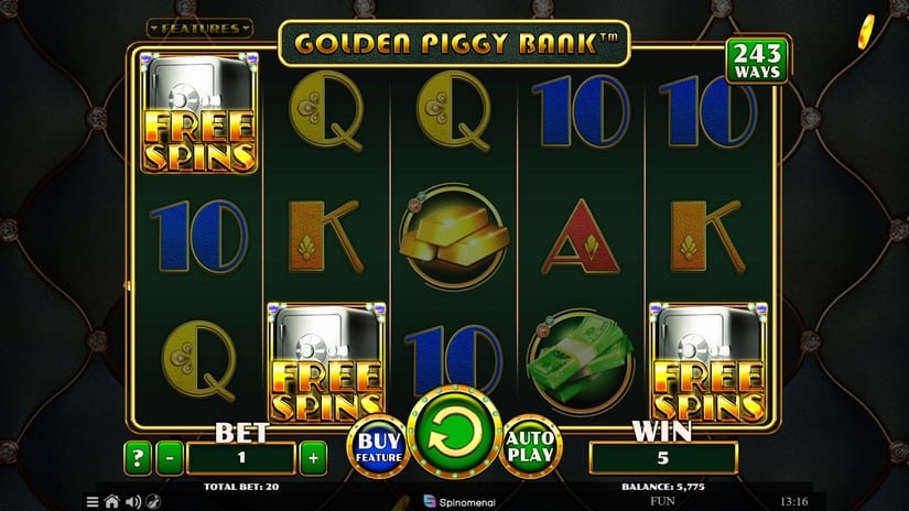 Golden Piggy Bank slot screen 3