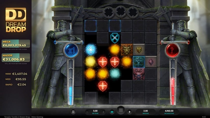 Templar Tumble 2 Dream Drop slot screen 2