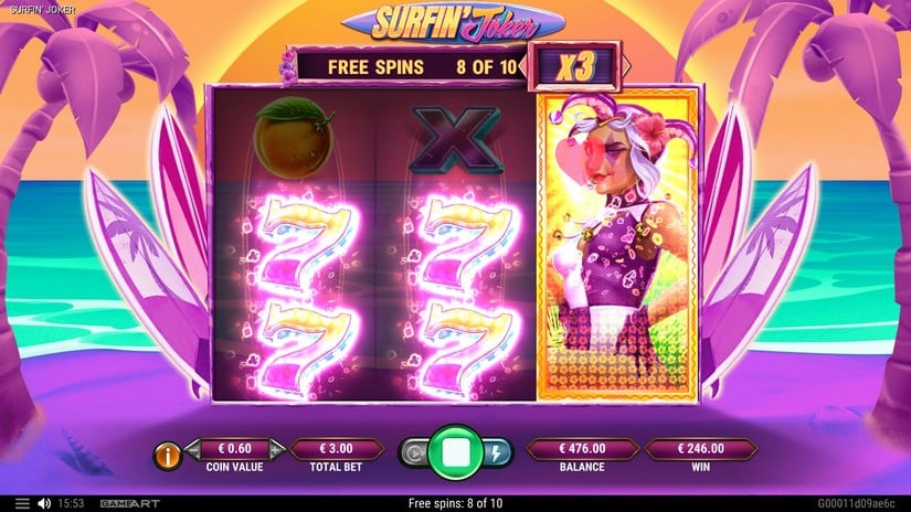 Surfin’ Joker slot screen 7