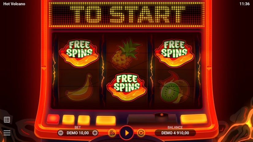 Hot Volcano slot screen 5