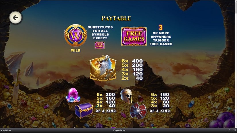 Age Of The Gods: Glorious Griffin slot screen 5