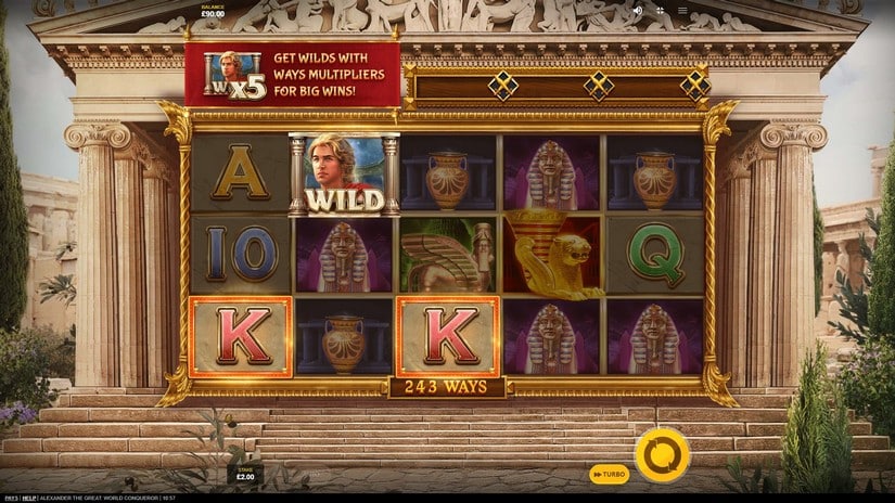 Alexander the Great: World Conqueror slot screen 2