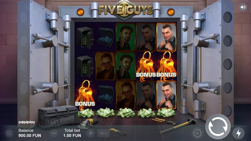 Five Guys slot screen 2