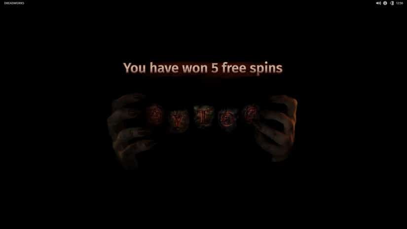 Dreadworks slot screen 2