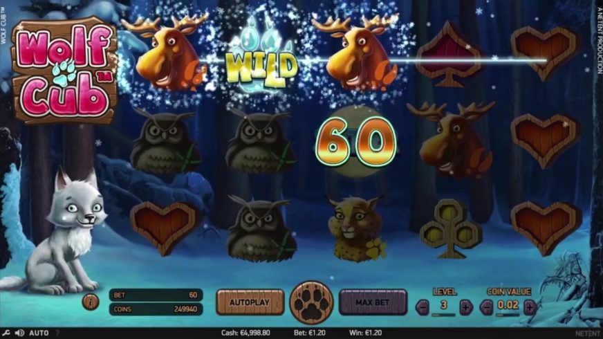 Wolf Cub slot screen 2