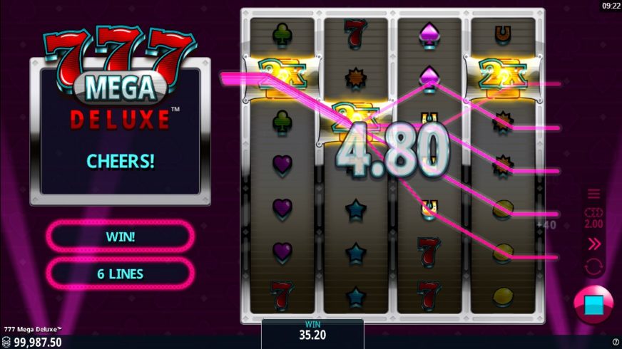 777 Mega Deluxe slot screen 4