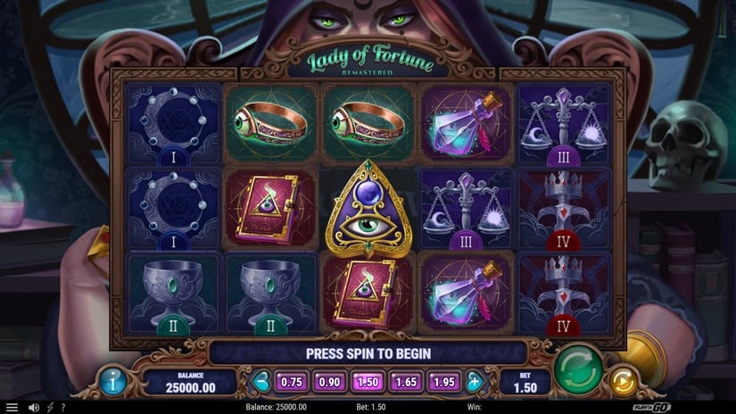 Lady of Fortune Remastered slot screen 1