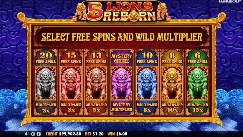 Wild Clusters slot screen 3