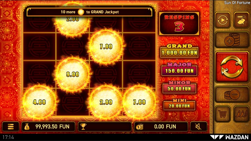 Sun of Fortune slot screen 3