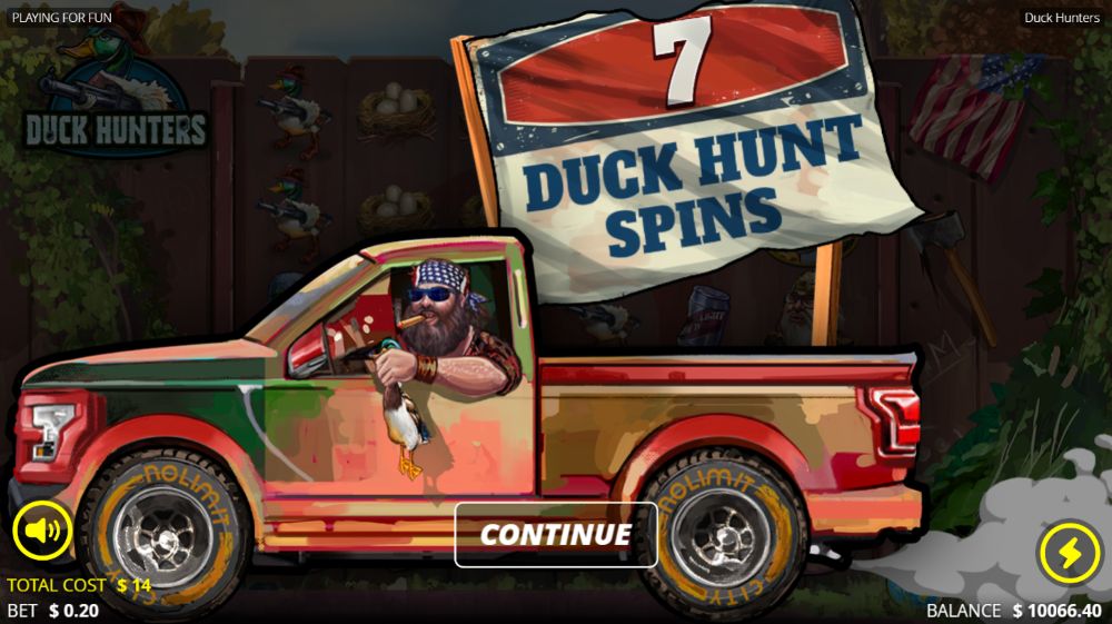 Duck Hunters bonus game