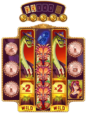 During the Dino Bonus Feature