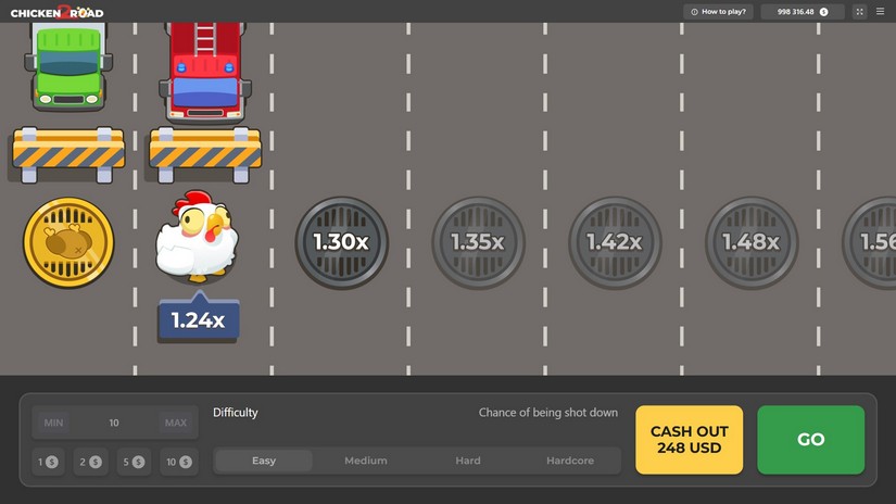 Chicken Road 2.0 slot screen 1