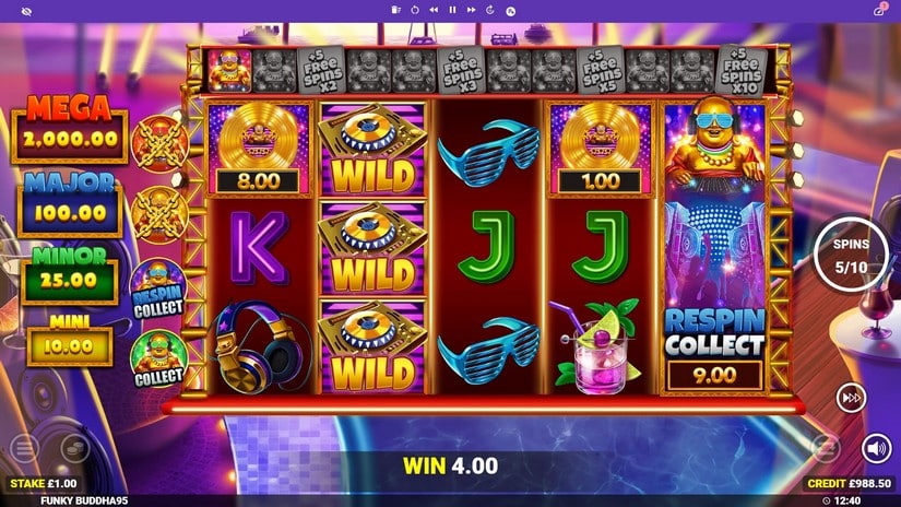 Funky Buddha slot screen 6