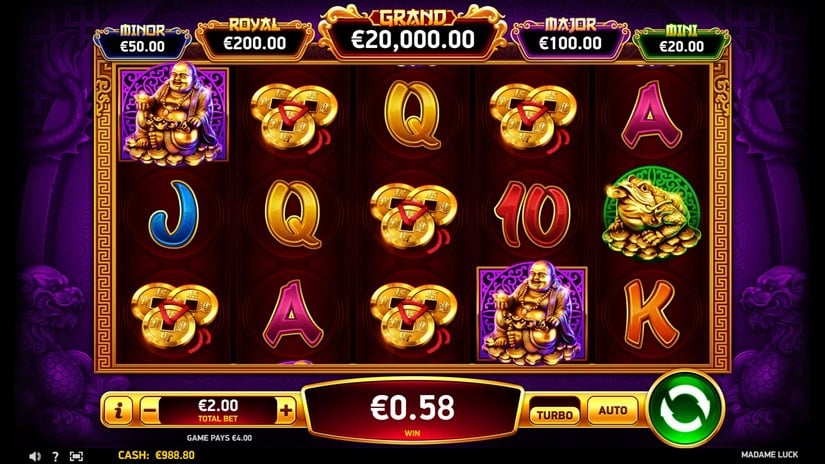 Madame Luck slot screen 2