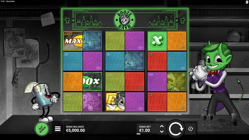 Booze Bash slot screen 1