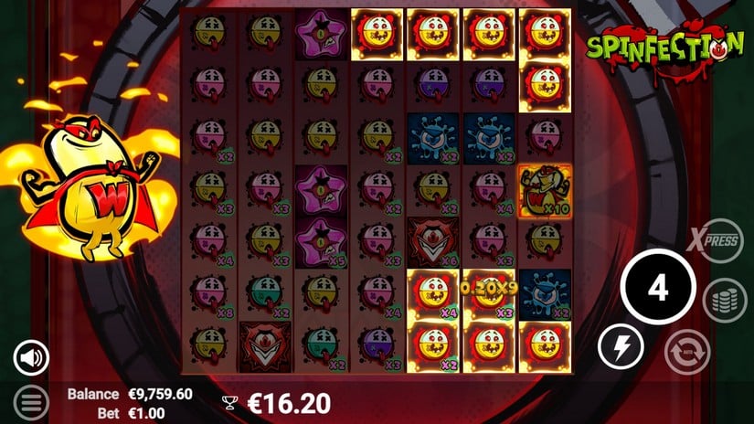 Spinfection slot screen 5