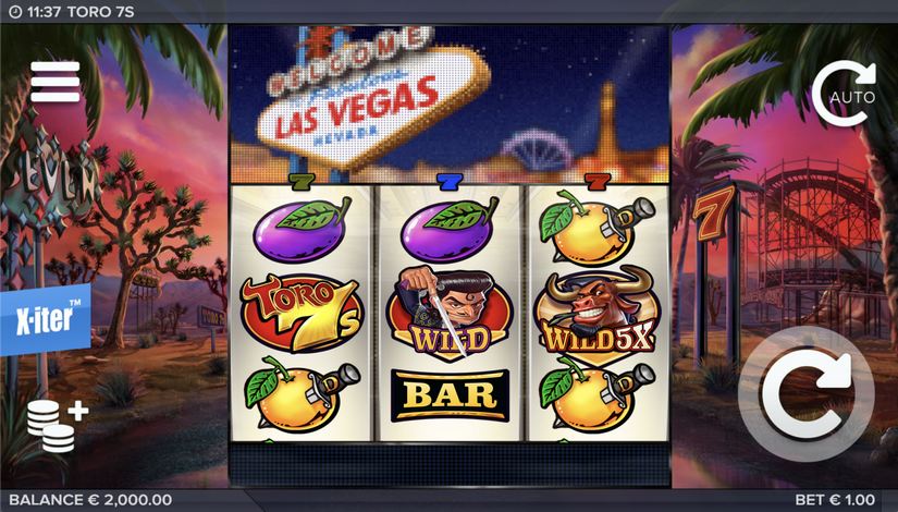Toro 7s slot screen 5