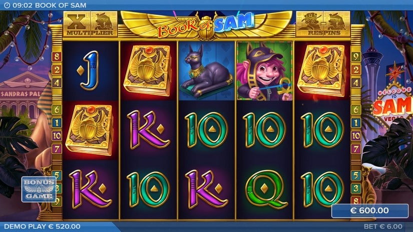 Book of Sam slot screen 4