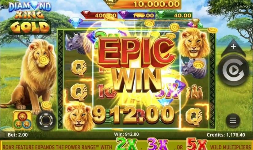Diamond King Gold slot screen 2
