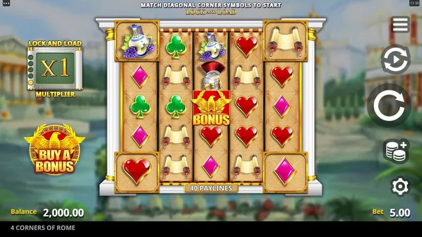 4 Corners Of Rome slot screen 1