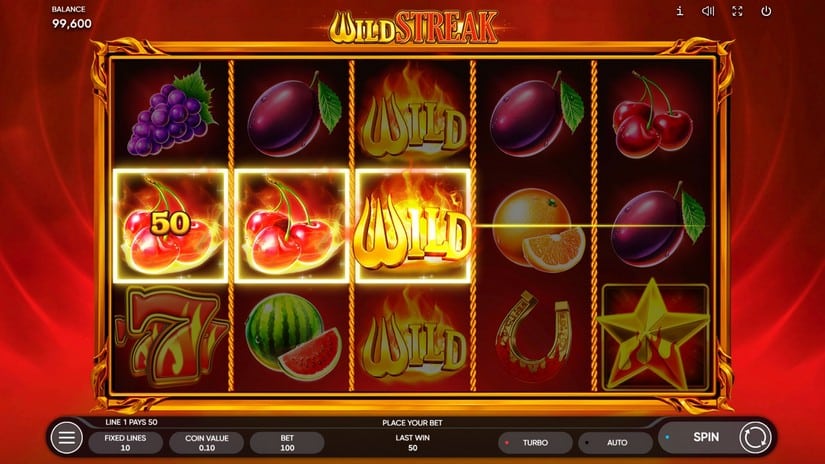 Wild Streak slot screen 2