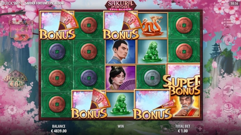 Sakura Fortune Epic Bloom slot screen 2