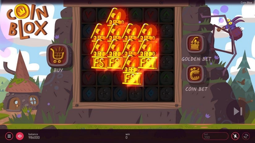 Coin Blox slot screen 2