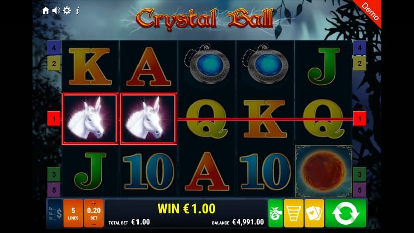 Crystal Ball slot screen 2