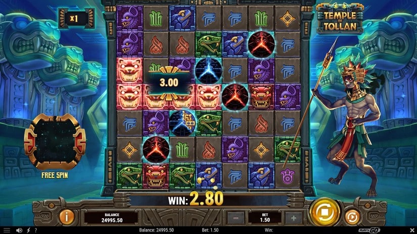 Temple of Tollan slot screen 2